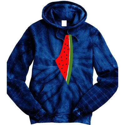 Palestine Watermelon Map Tie Dye Hoodie