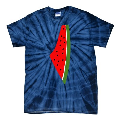 Palestine Watermelon Map Tie-Dye T-Shirt