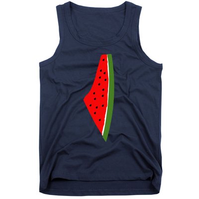 Palestine Watermelon Map Tank Top