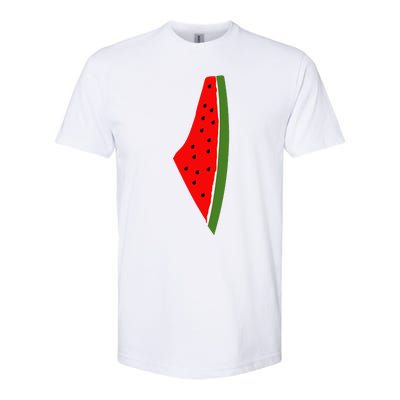 Palestine Watermelon Map Softstyle CVC T-Shirt