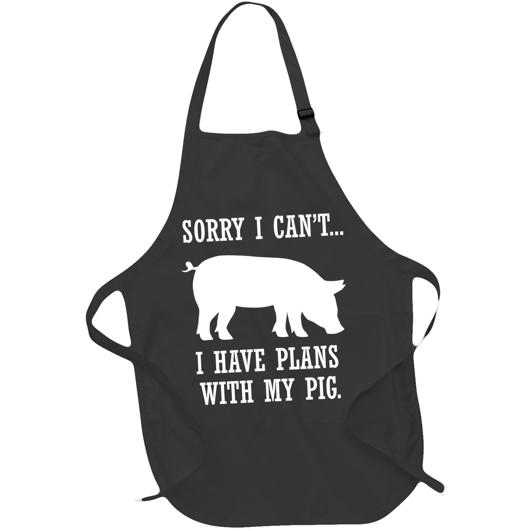 Plans With My Pig Ironic Farmer Pork Gift Apron