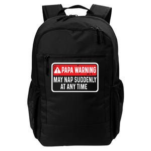 Papa Warning May Nap Suddenly At Any Time For Fathers Day Daily Commute Backpack