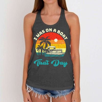 Postal Worker Mail Delivery Postman Women's Knotted Racerback Tank