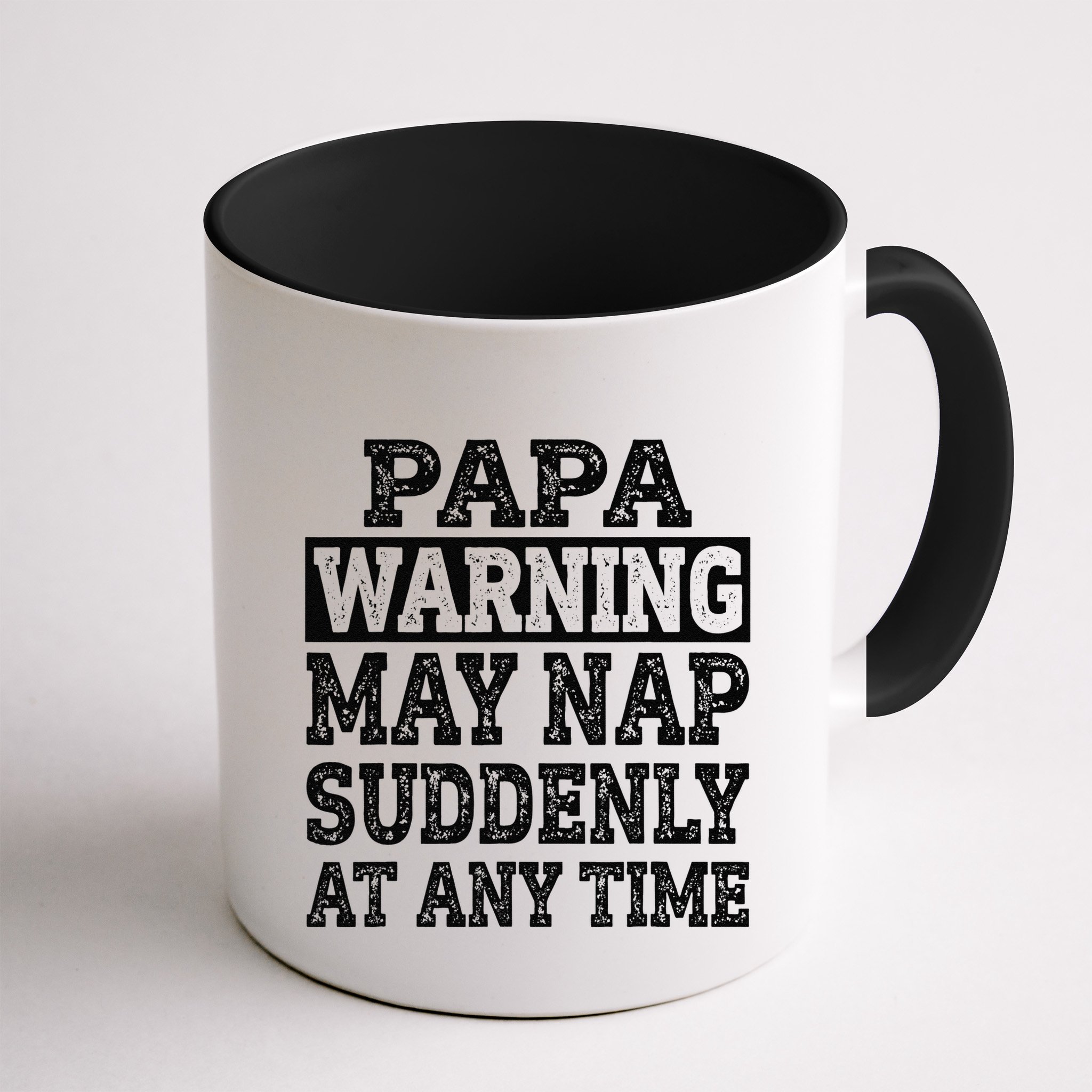 Papa Warning May Nap Suddenly At Any Time Grandpa Cute Mug