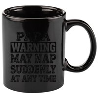 Papa Warning May Nap Suddenly At Any Time Grandpa Cute 11oz C Handle Ceramic Mug