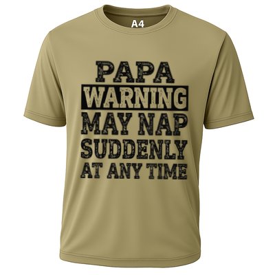 Papa Warning May Nap Suddenly At Any Time Grandpa Cute Performance Shirt