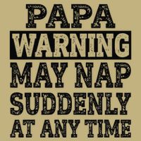 Papa Warning May Nap Suddenly At Any Time Grandpa Cute Sustainable Beanie