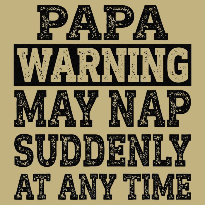 Papa Warning May Nap Suddenly At Any Time Grandpa Cute Sustainable Beanie