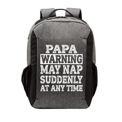 Papa Warning May Nap Suddenly At Any Time Grandpa Vector Backpack