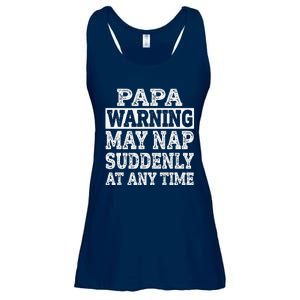 Papa Warning May Nap Suddenly At Any Time Grandpa Ladies Essential Flowy Tank