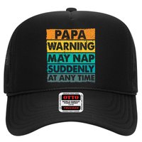 Papa Warning May Nap Suddenly At Any Time Vintage Father Day Hat