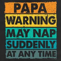 Papa Warning May Nap Suddenly At Any Time Vintage Father Day Golf Towel