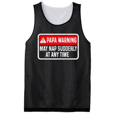 Papa Warning May Nap Suddenly At Any Time For FatherS Day Mesh Reversible Basketball Jersey Tank