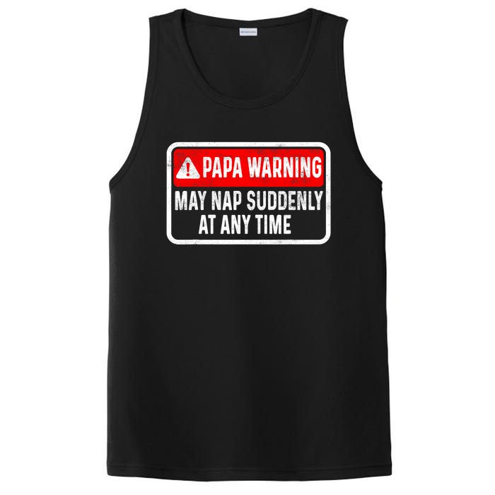 Papa Warning May Nap Suddenly At Any Time For FatherS Day PosiCharge Competitor Tank