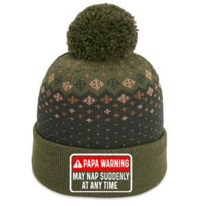 Papa Warning May Nap Suddenly At Any Time For FatherS Day The Baniff Cuffed Pom Beanie