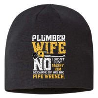 Plumbers Wife Marriage For Anniversary Funny Plumber Sustainable Beanie