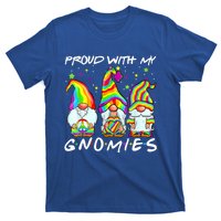 Proud With My Gnomies Lgbt Q Gnomes Gay Bi Sexual Pride Ally Funny Gift T-Shirt