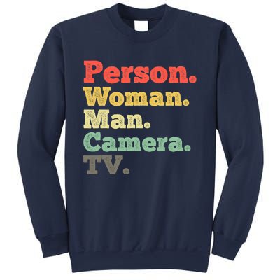 Person Woman Man Camera TV Retro Vintage Sweatshirt