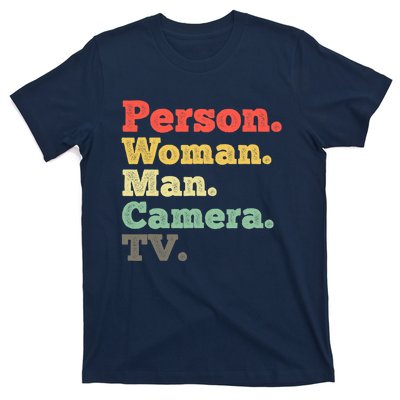 Person Woman Man Camera TV Retro Vintage T-Shirt