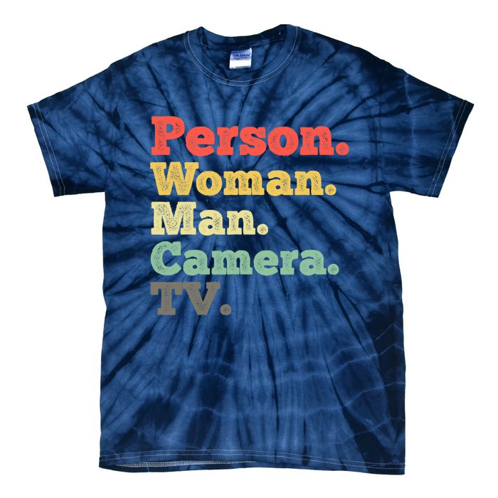 Person Woman Man Camera TV Retro Vintage Tie-Dye T-Shirt