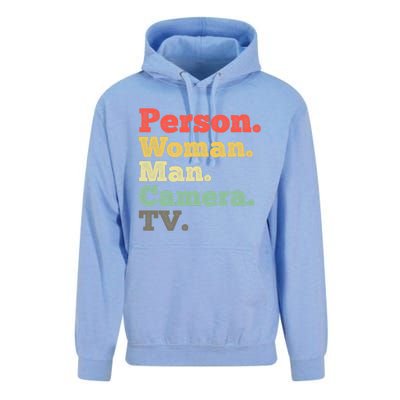 Person Woman Man Camera TV Retro Vintage Unisex Surf Hoodie