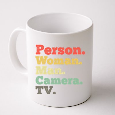 Person Woman Man Camera TV Retro Vintage Coffee Mug