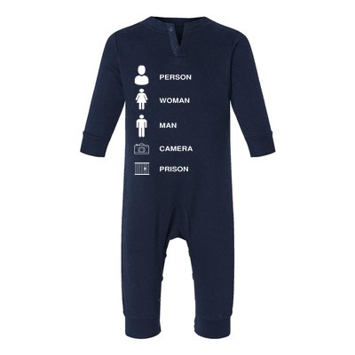 Person, Woman, Man, Camera, PRISON Design Infant Fleece One Piece