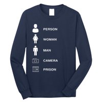 Person, Woman, Man, Camera, PRISON Design Long Sleeve Shirt