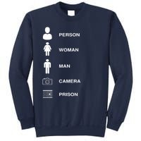 Person, Woman, Man, Camera, PRISON Design Sweatshirt