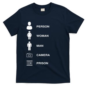 Person, Woman, Man, Camera, PRISON Design T-Shirt