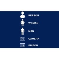 Person, Woman, Man, Camera, PRISON Design Bumper Sticker