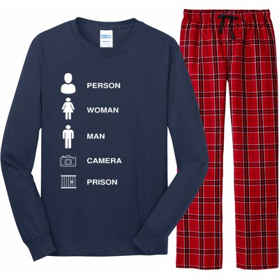 Person, Woman, Man, Camera, PRISON Design Long Sleeve Pajama Set