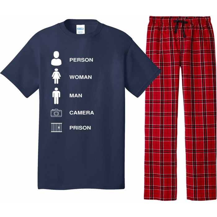 Person, Woman, Man, Camera, PRISON Design Pajama Set