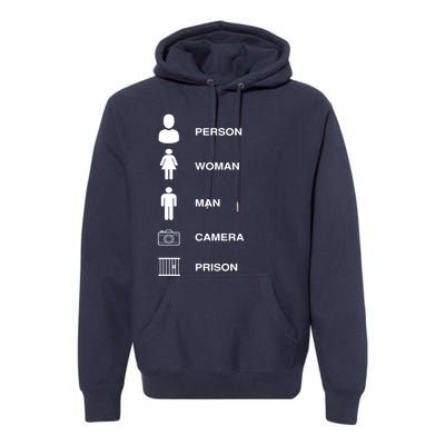 Person, Woman, Man, Camera, PRISON Design Premium Hoodie