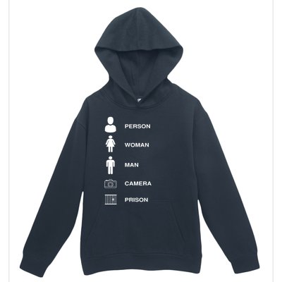 Person, Woman, Man, Camera, PRISON Design Urban Pullover Hoodie