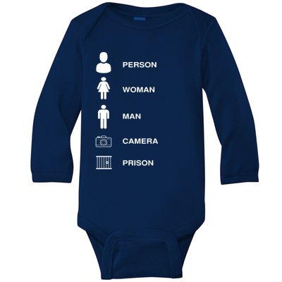 Person, Woman, Man, Camera, PRISON Design Baby Long Sleeve Bodysuit