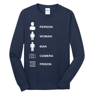 Person, Woman, Man, Camera, PRISON Design Tall Long Sleeve T-Shirt