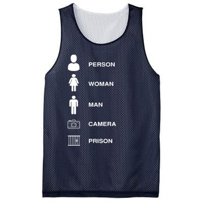 Person, Woman, Man, Camera, PRISON Design Mesh Reversible Basketball Jersey Tank