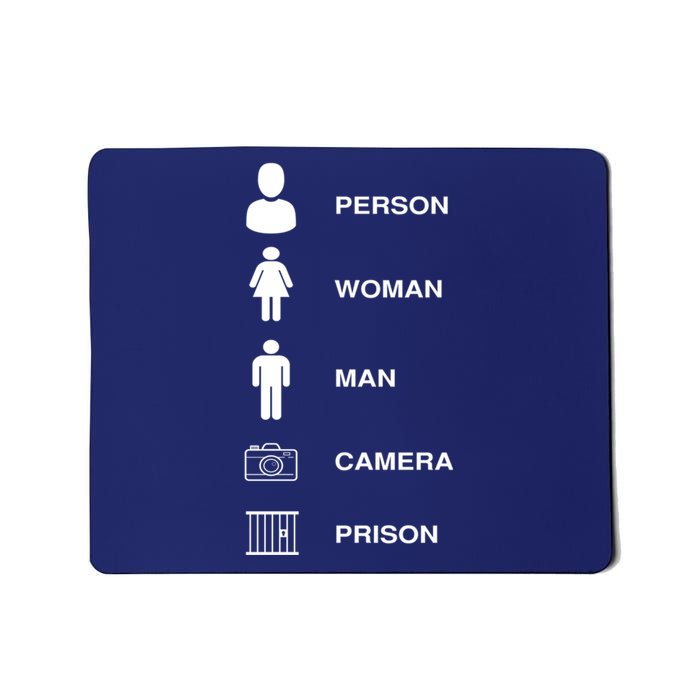 Person, Woman, Man, Camera, PRISON Design Mousepad