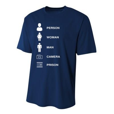 Person, Woman, Man, Camera, PRISON Design Performance Sprint T-Shirt