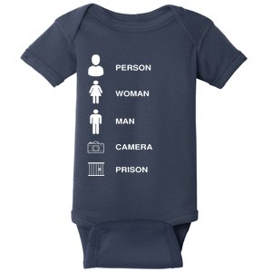 Person, Woman, Man, Camera, PRISON Design Baby Bodysuit