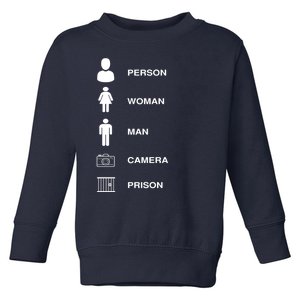 Person, Woman, Man, Camera, PRISON Design Toddler Sweatshirt