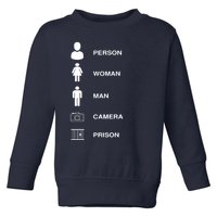 Person, Woman, Man, Camera, PRISON Design Toddler Sweatshirt