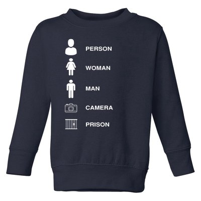 Person, Woman, Man, Camera, PRISON Design Toddler Sweatshirt