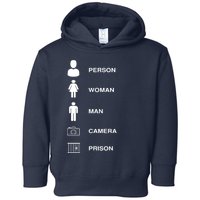 Person, Woman, Man, Camera, PRISON Design Toddler Hoodie