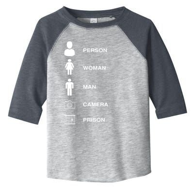 Person, Woman, Man, Camera, PRISON Design Toddler Fine Jersey T-Shirt