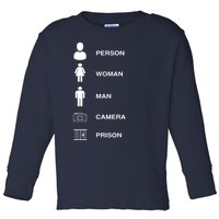 Person, Woman, Man, Camera, PRISON Design Toddler Long Sleeve Shirt