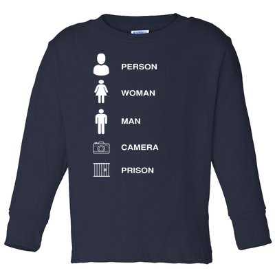 Person, Woman, Man, Camera, PRISON Design Toddler Long Sleeve Shirt