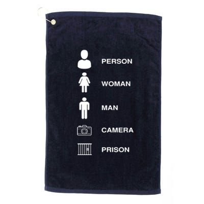 Person, Woman, Man, Camera, PRISON Design Platinum Collection Golf Towel