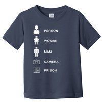 Person, Woman, Man, Camera, PRISON Design Toddler T-Shirt